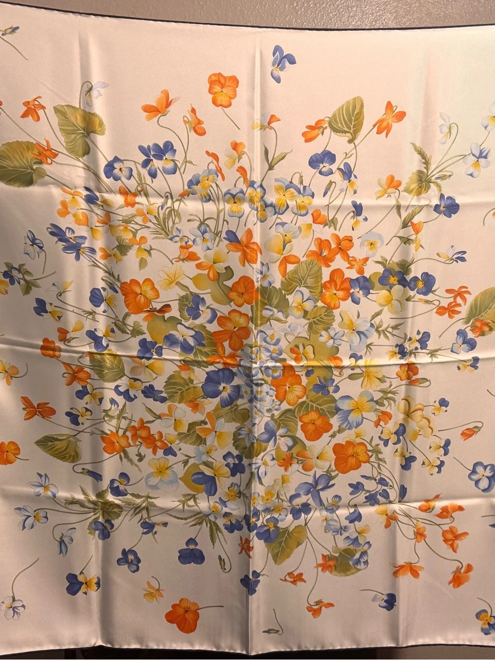Salvatore Ferragamo Floral Silk Scarf